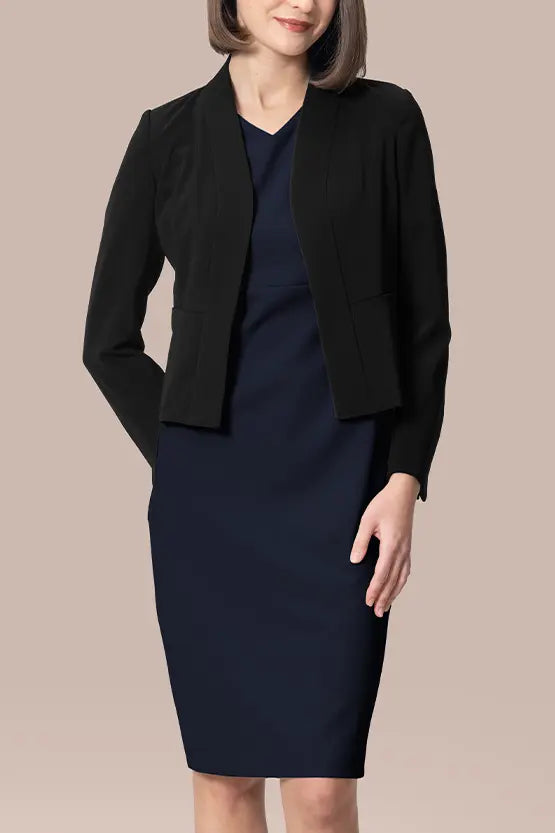 【スマートストレッチ】 Vネックエッシェンシャルワンピース