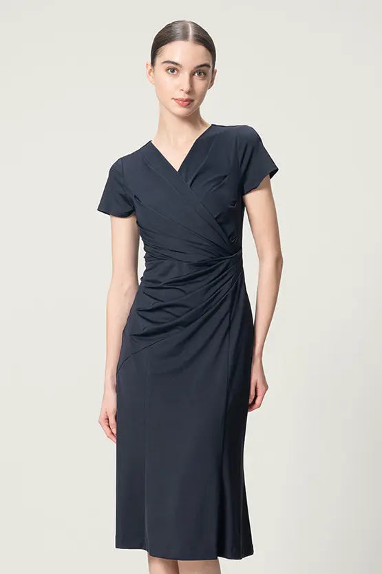 [Ice Jersey] Gathered Dress