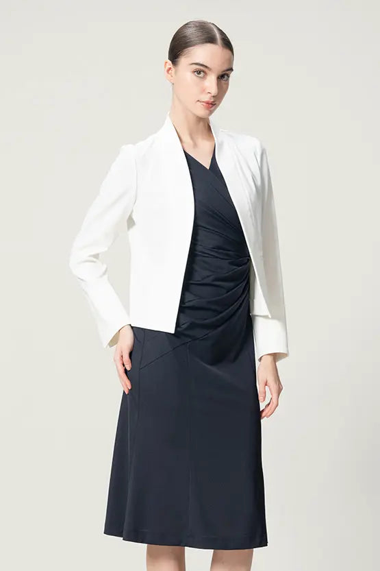 [Ice Jersey] Gathered Dress