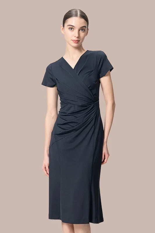 【アイスジャージー】ギャザーワンピース