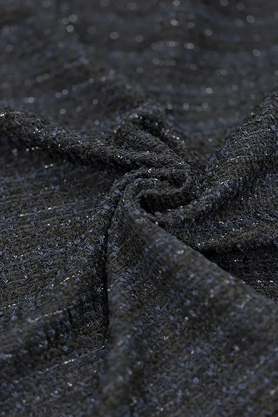 【ブークレーツイード】ノーカラーショート丈ジャケット