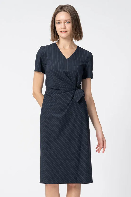 [Active Stretch] V-neck daily dress