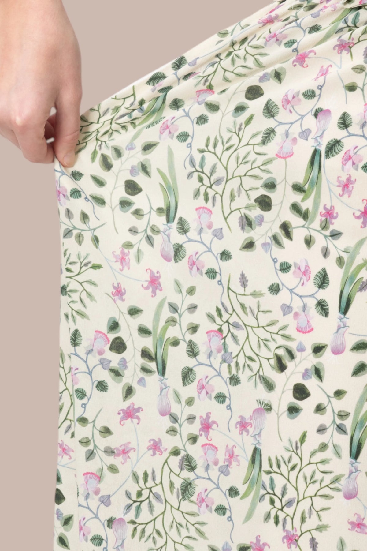 【ストレッチシフォン】衿付きカシュクールワンピースロング