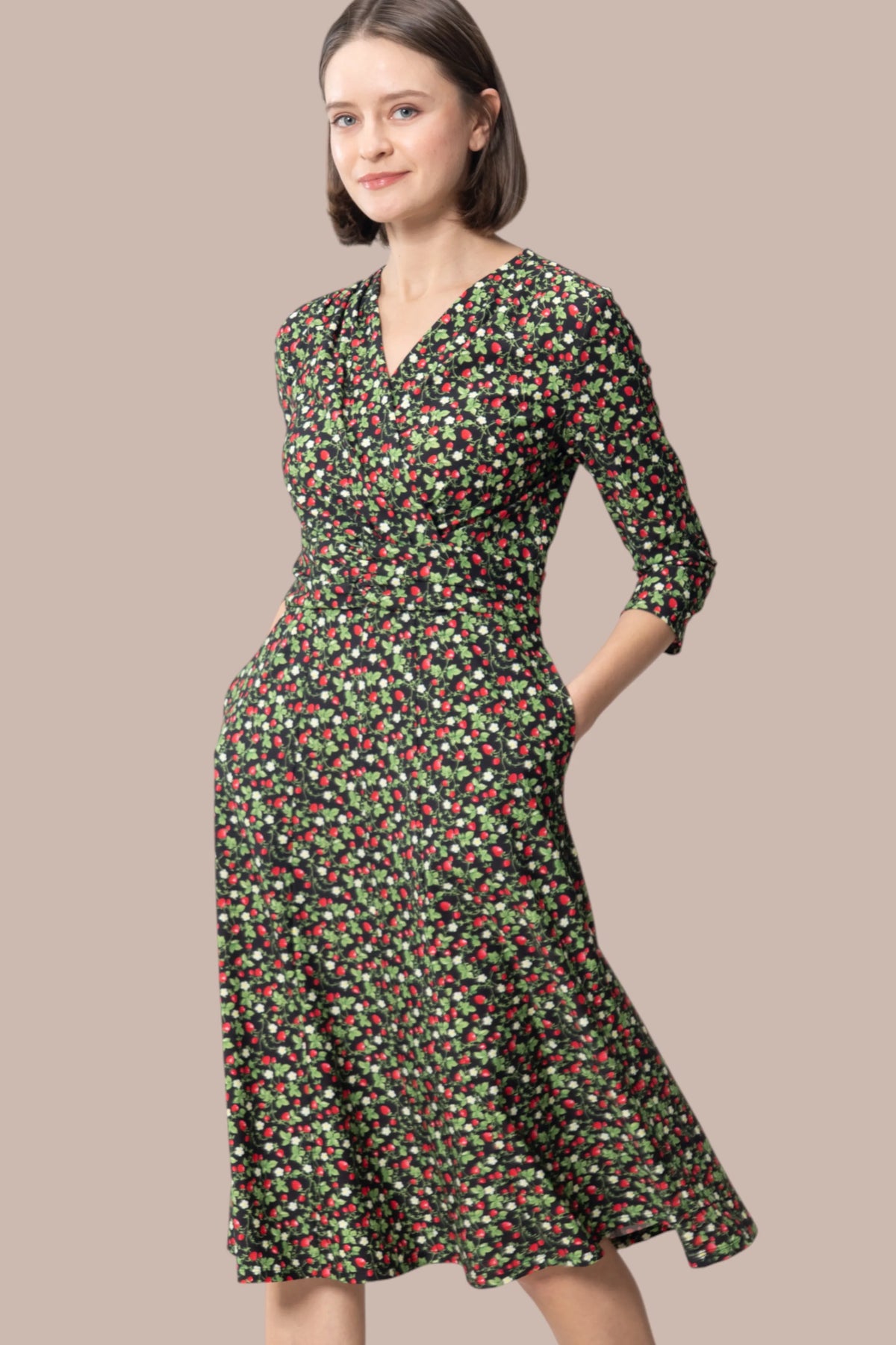 【ストレッチジャージー】ミモリンワンピース