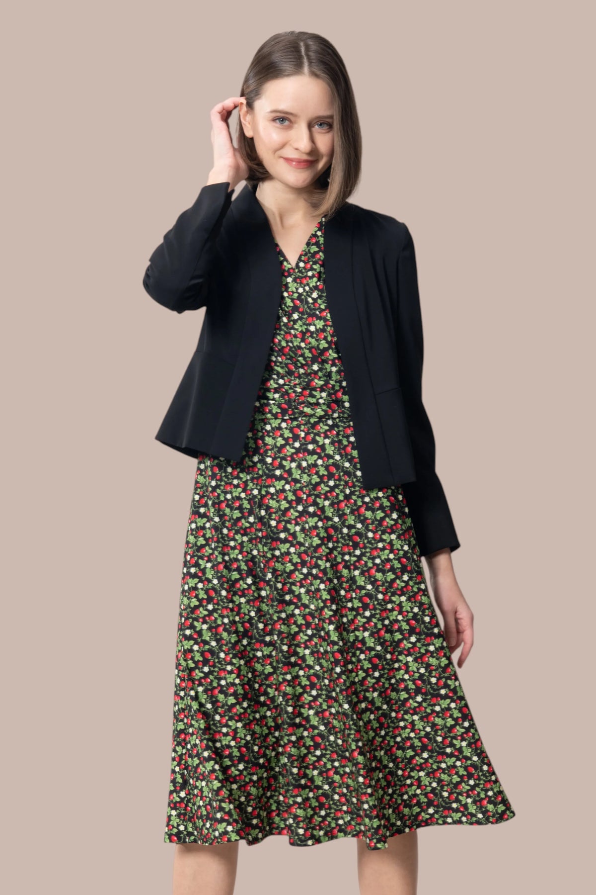 【ストレッチジャージー】ミモリンワンピース