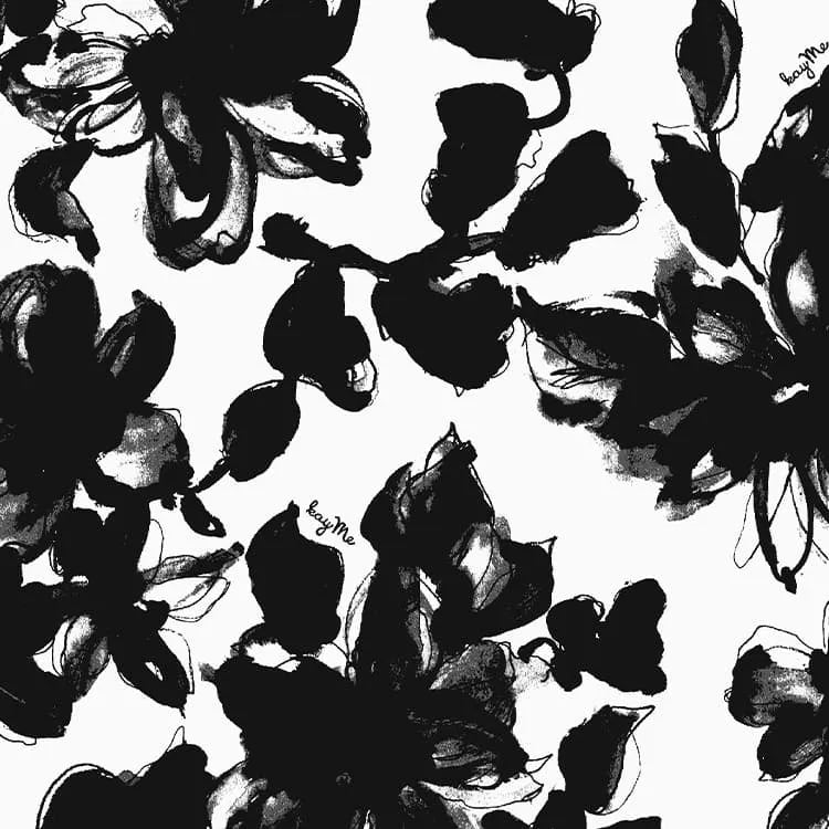 Bold Shadow Flower Design