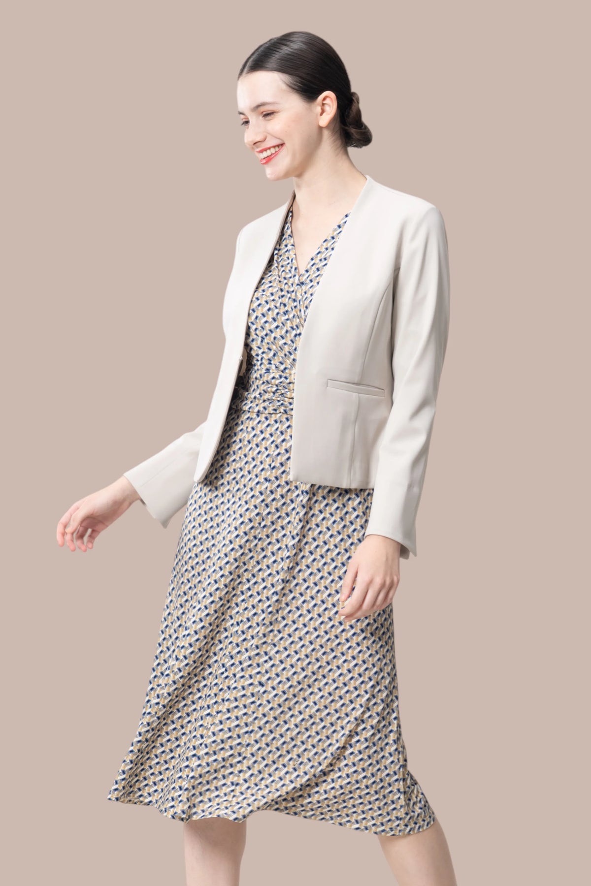 【ストレッチジャージー】ミモリンワンピース