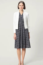 Oshima Tsumugi Design Stretch Jersey: Marilyn Dress