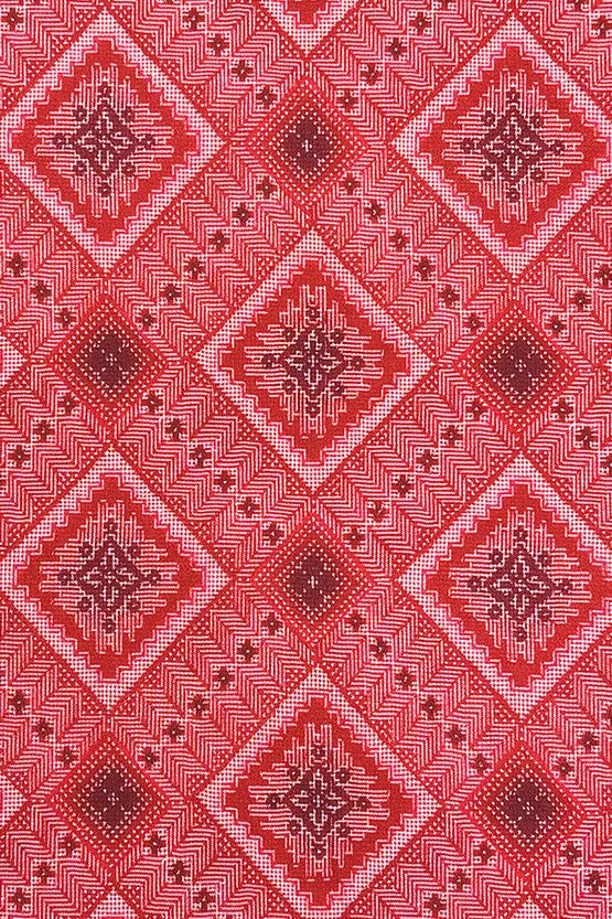 【大島紬意匠 ストレッチシフォン】ひざ丈マーメイドワンピース