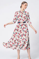【ストレッチシフォン】ロングマーメイドワンピース
