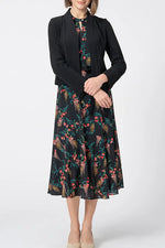 【ストレッチシフォン】ロングマーメイドワンピース