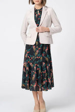【ストレッチシフォン】ロングマーメイドワンピース