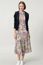 【ストレッチシフォン】ロングマーメイドワンピース