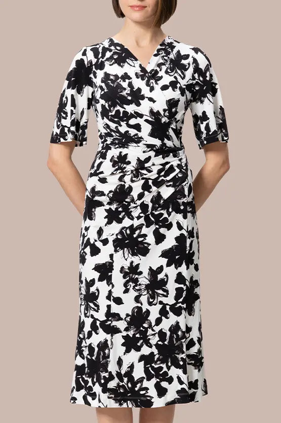 【ストレッチジャージー】ギャザーワンピース