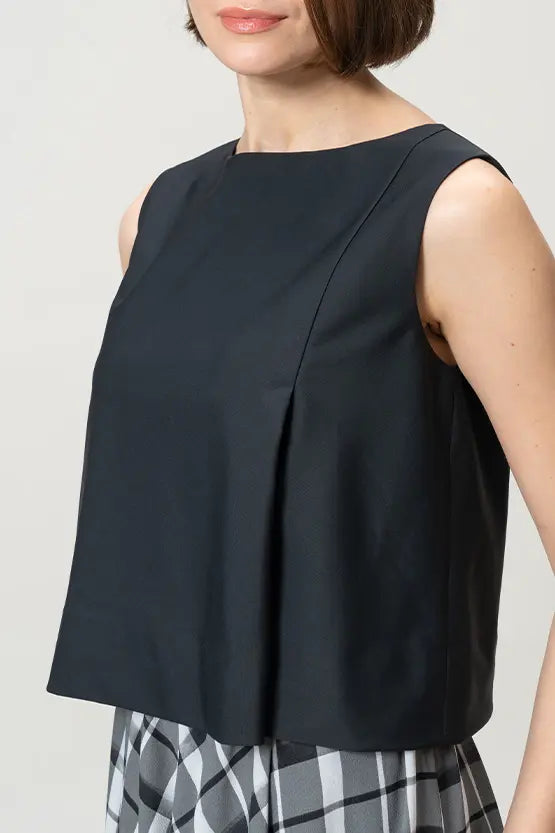 【ストレッチシフォン】レイヤードワンピース