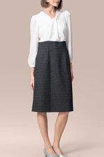 【ストレッチジョーゼット×ラメジャカード】ツイスト台形ワンピース