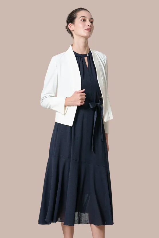 [Stretch Chiffon] Long Mermaid Dress for Work and Dinner Outfits