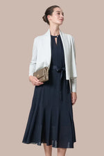 [Stretch Chiffon] Long Mermaid Dress for Work and Dinner Outfits