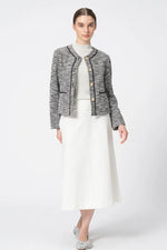Double Jersey: Mid-Calf A-Line Skirt