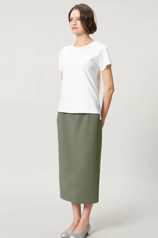 [Space Material] Straight Skirt