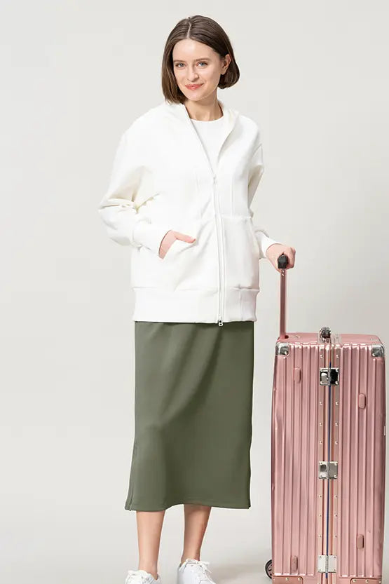 [Space Material] Straight Skirt