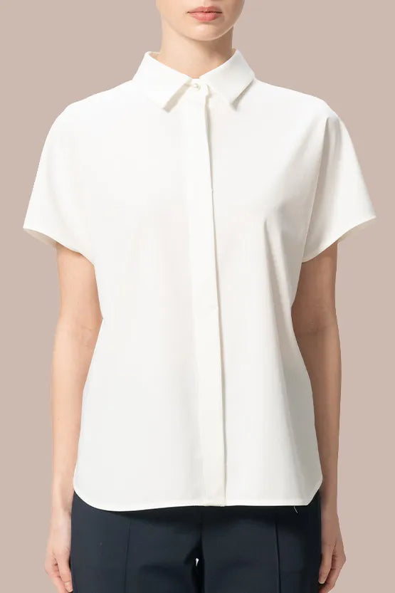 【クールテックジャージー】ドルマンシャツブラウス