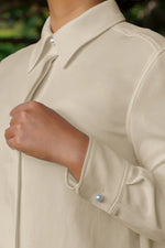 【本場大島紬】ストレッチジョーゼット　ボウタイ付きシャツ