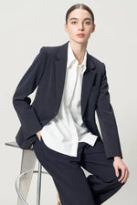 [Stretch Georgette] Front Fly Shirt