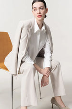 [Stretch Georgette] Front Fly Shirt