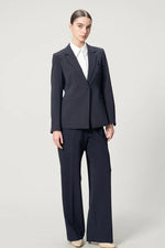 [Stretch Georgette] Front Fly Shirt