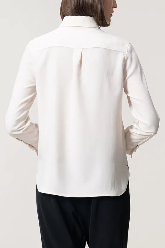 [Stretch Georgette] Front Fly Shirt