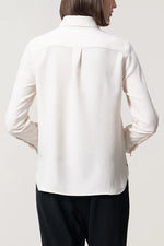 [Stretch Georgette] Front Fly Shirt