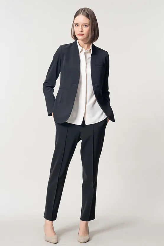 [Stretch Georgette] Front Fly Shirt