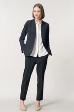 [Stretch Georgette] Front Fly Shirt