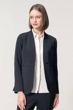 [Stretch Georgette] Front Fly Shirt