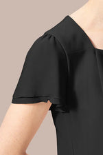 【ボディコンフィデンス】スクウェアネック　シフォントップス