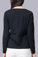 【血行促進】ボートネックトップス