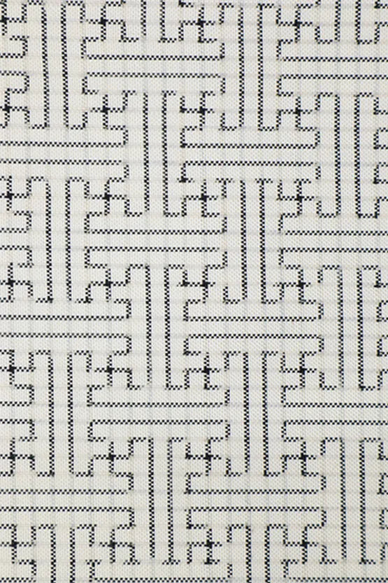 【本場大島紬】ストレッチジョーゼット　ボウタイ付きシャツ