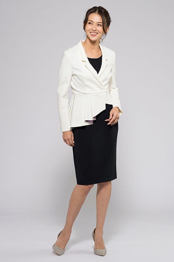 White Asymmetry Jacket