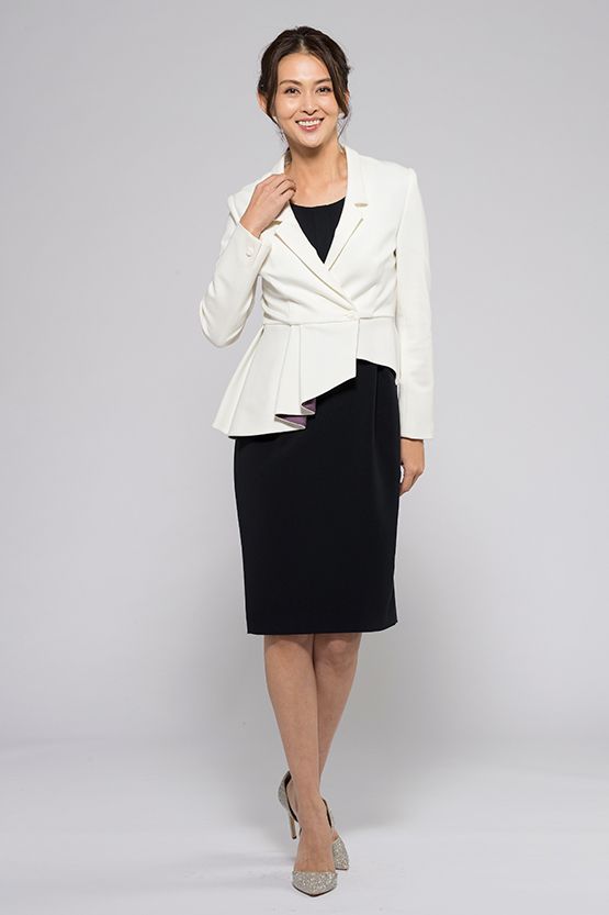 White Asymmetry Jacket
