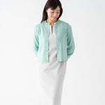 White Kanazawa Puff-Sleeve Cardigan