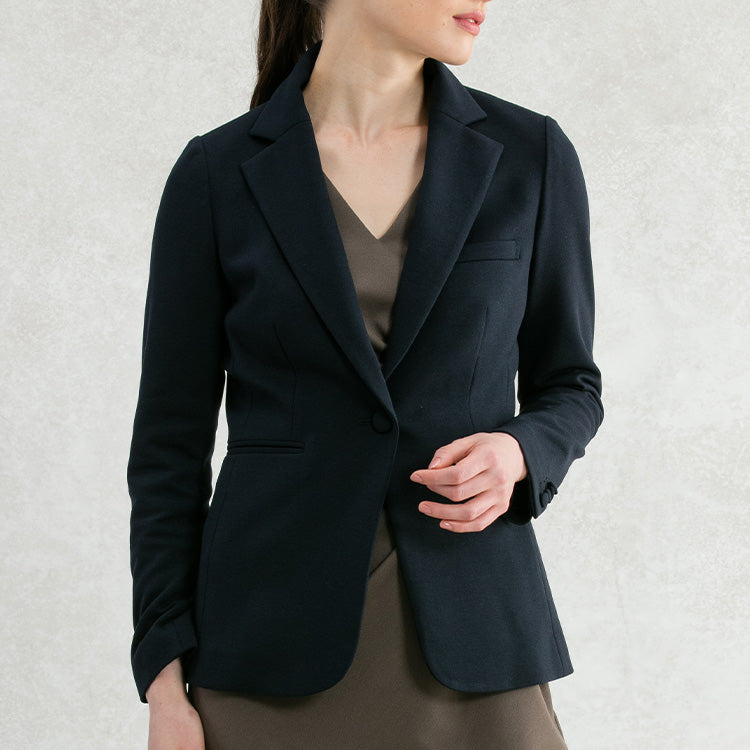 Double Jersey: Long Tailored Jacket