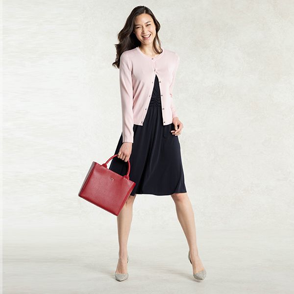 Lovely glam with our Peach Cardigan