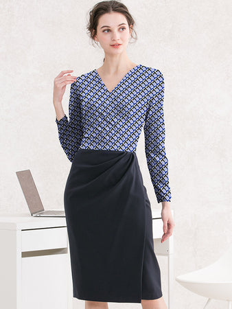 kay me スマートストレッチ ブラックガーベラ アシンメトリー