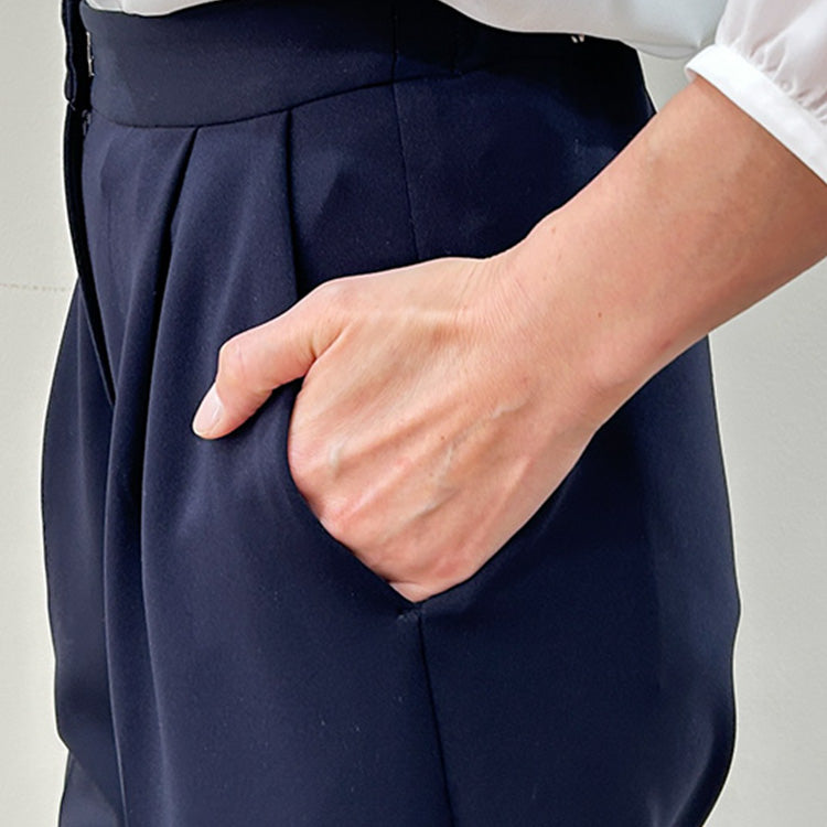 【スマートストレッチ】ワイドパンツ