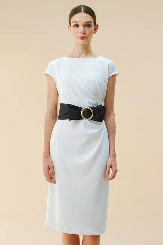 【アクティブクール】サッシュ付きTドレス