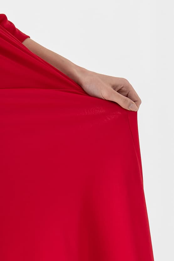 シルク風 カシュクールワンピース