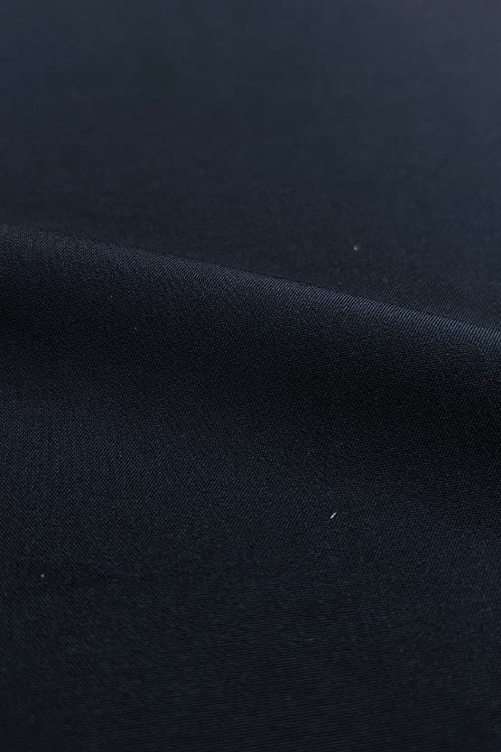 [Smart Stretch Light] Dark navy shirt dress with bowtie