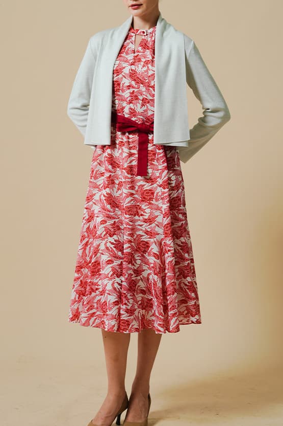 【ストレッチシフォン】ロングマーメイドワンピース