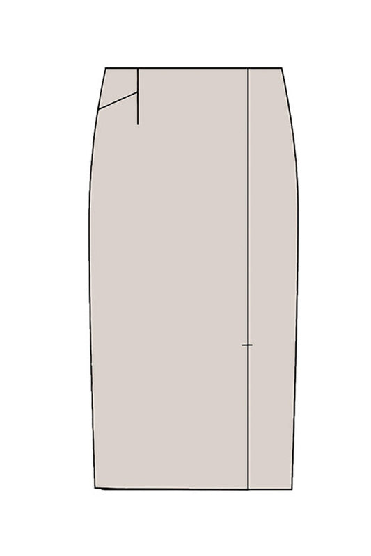 【ダブルジャージー】フロントベンツスカート